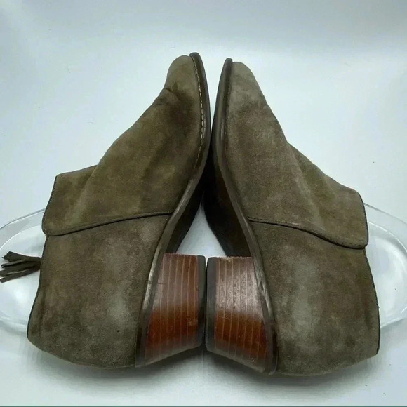 Vionic Serena ankle boots side zip suede heeled booties size 7 - Picture 6 of 8